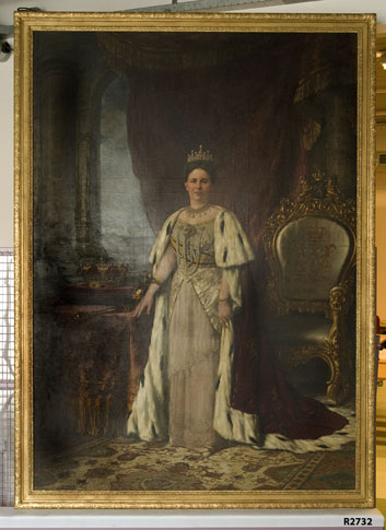 Koningin Wilhelmina (1880-1962), 1919, Willy Martens