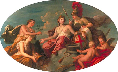 Allegory of London, 1726, James Thornhill