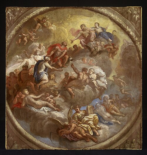 Sketch for a Ceiling Design, , James Thornhill