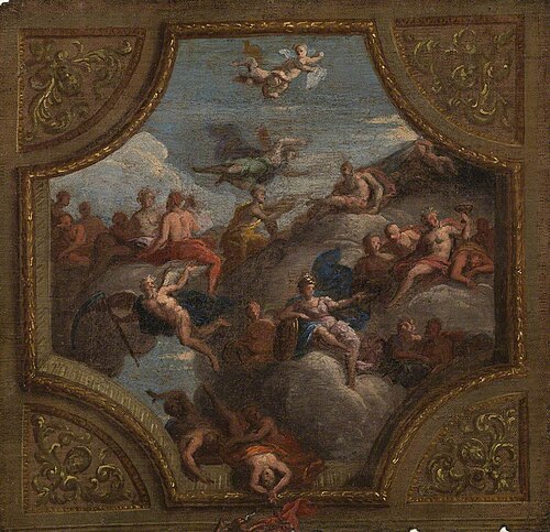 Sketch for a Ceiling Decoration (A Mythological Allegory), 1700, James Thornhill