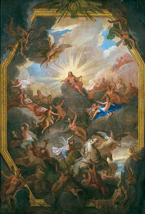 The Apotheosis of Apollo (design for a ceiling at Blenheim Palace), , James Thornhill