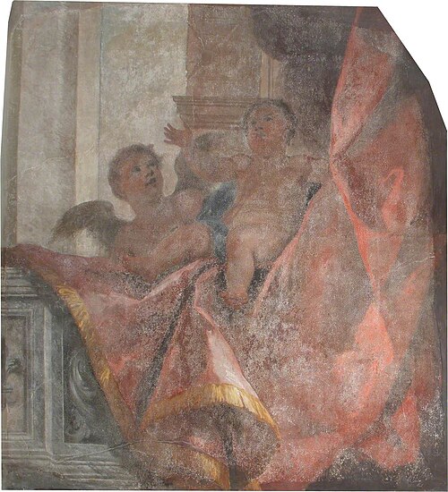 Old Chapel Reredos, Section 1 – Cherubs, , James Thornhill