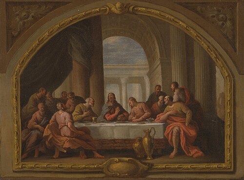Sketch for 'The Last Supper,' St. Mary's, Weymouth, 1719, James Thornhill