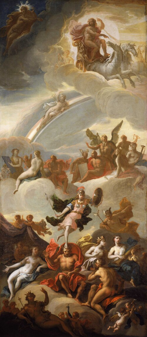 An Allegory of Apollo and Minerva as Wisdom and the Arts, , James Thornhill