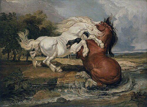 Fighting Horses, 1808, James Ward