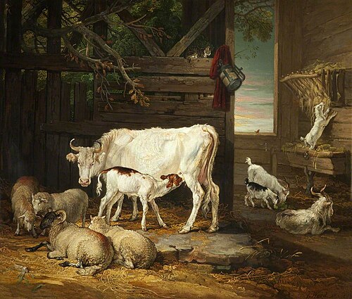 Interior of a Stable, 1810, James Ward