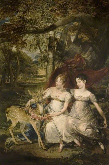 The Ladies Elizabeth and Georgiana Stanhope, , James Ward