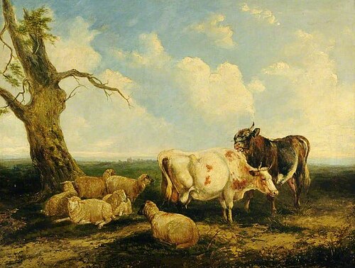 Landscape with Cattle, , James Ward