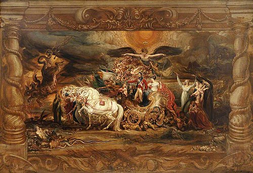 Allegory of Waterloo (sketch), 1822, James Ward