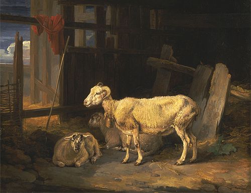 Heath Ewe and Lamb, 1810, James Ward