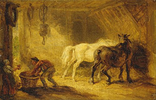 Interior of a Stable, 1835, James Ward