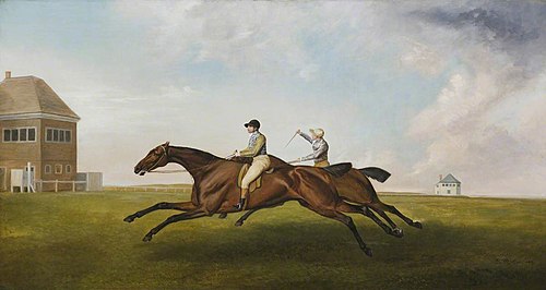 Hambletonian and Diamond (after Stubbs), 1819, James Ward
