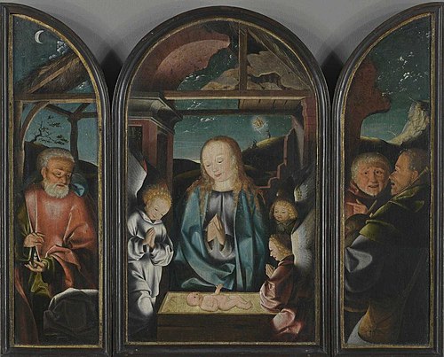 Triptychon mit Anbetung des Christkindes, 1500, Jan Joest van Kalkar