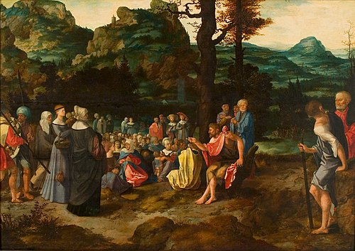 De prediking van Johannes de Doper, 1549, Jan Swart