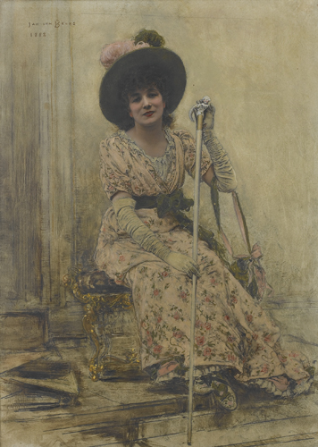 Portrait of Sarah Bernhardt, 1888, Jan van Beers