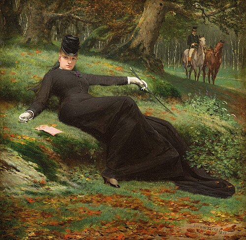 Rendez-vous in the Bois de Boulogne, 1889, Jan van Beers
