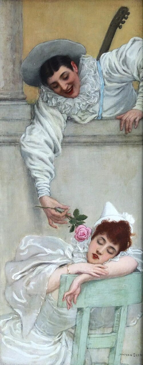 The Serenade, 1900, Jan van Beers