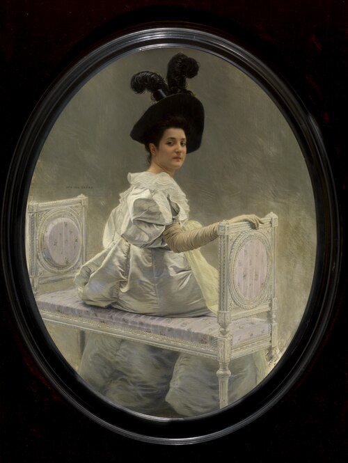 Woman in White, 1883, Jan van Beers