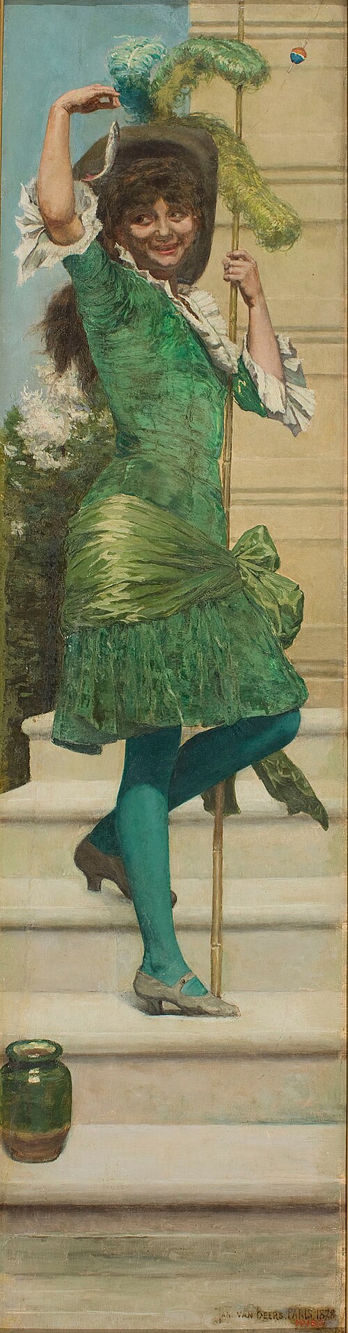 Fisherwoman, 1878, Jan van Beers