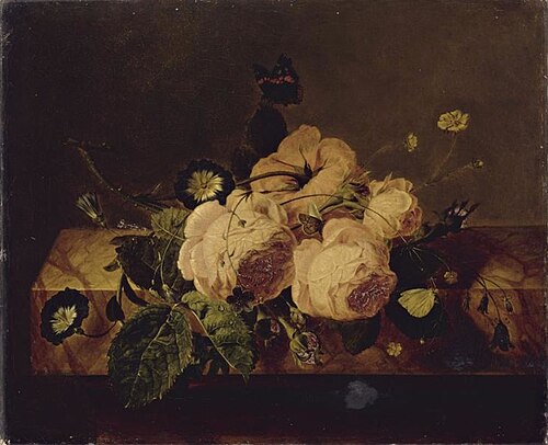 Roses and Butterflies, 1802, Jan van Dael