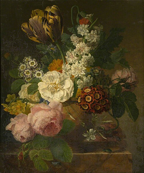 Summer Flowers on a Ledge, 1812, Jan van Dael