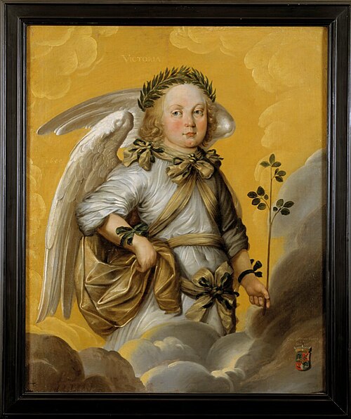 Carl Gustaf Göransson Ulfsparre as an angel, 1649, Johann Weidner