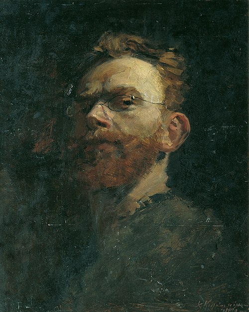 Selbstbildnis, 1879, Karl Köpping