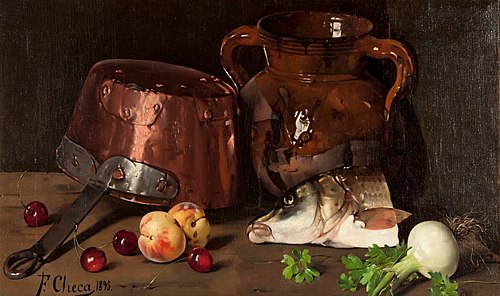 Bodegón, 1895, Felipe Checa Delicado