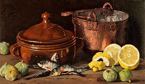 Bodegón, 1896, Felipe Checa Delicado