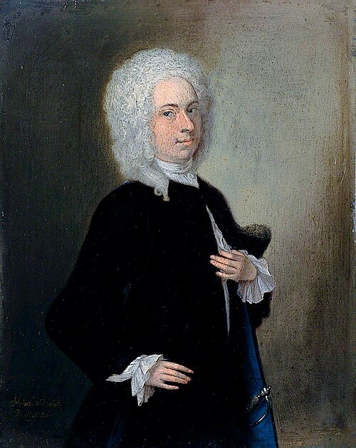 Self Portrait, 1726, John Theodore Heins