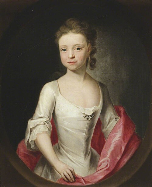Isabella Astley (1724-1741), aged eight, 1732, John Theodore Heins