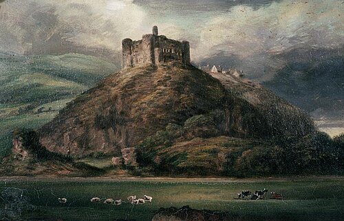 Harlech Castle, 1846, Hugh Hughes
