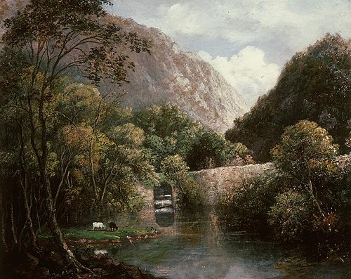 Pont Aberglaslyn, 1840, Hugh Hughes