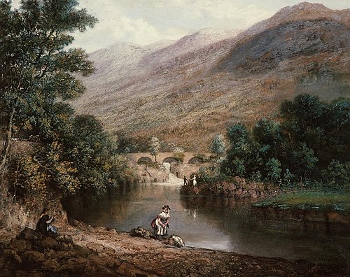 Pont y Pair, Bettws y Coed, 1840, Hugh Hughes