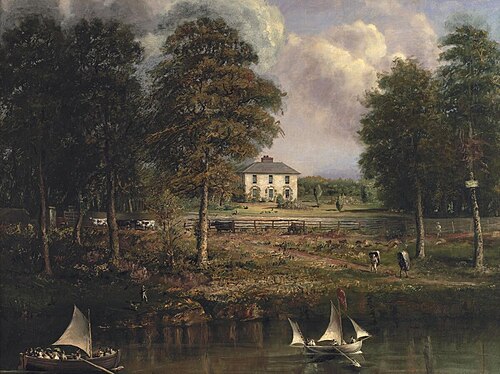 View of Pibwrwen, 1846, Hugh Hughes