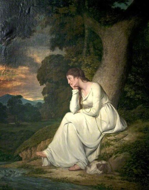 Maria and Her Dog 'Silvio', 1777, Richard Hurlstone