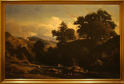 Bords de l'Anio Tivoli, , Jean-Achille Benouville