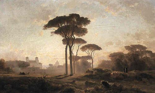Villa Medici, Rome, 1864, Jean-Achille Benouville