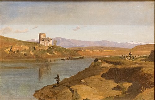 Paysage d'Italie, 1850, Jean-Achille Benouville