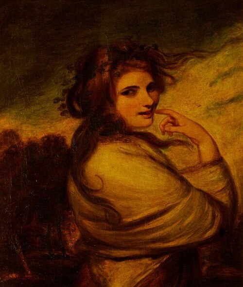 Emma Hart (c.1765–1815), Lady Hamilton, as a Bacchante (after Joshua Reynolds), 1785, John Rising