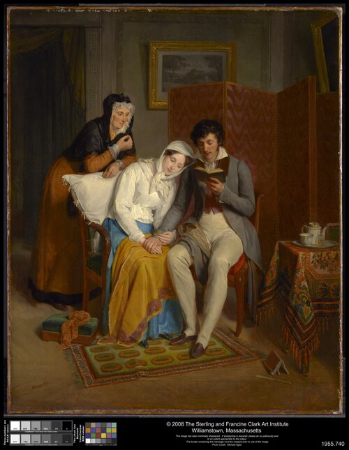 Reading to the Convalescent, 1827, Jean-Augustin Franquelin
