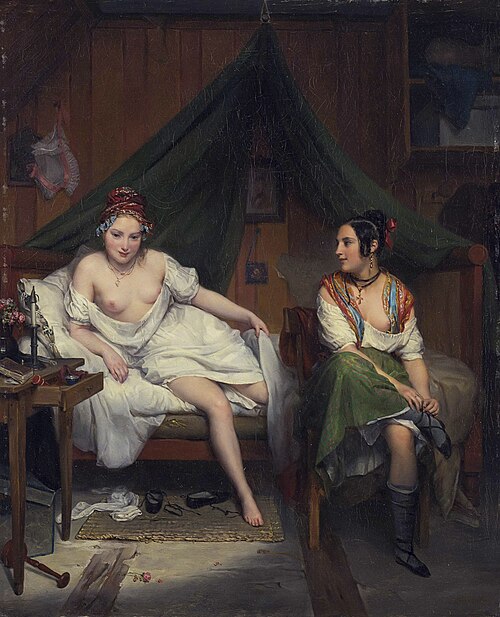The Attendant, 1839, Jean-Augustin Franquelin