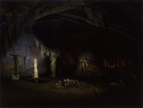 Grutas de Cacahuamilpa, 1835, Jean-Baptiste Louis Gros