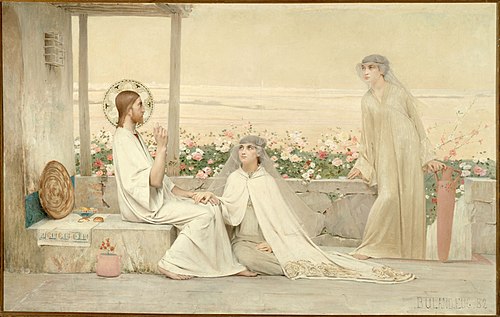 Le Christ chez Marthe et Marie, 1882, Eugène Buland