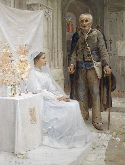 Alms of a Beggar, 1880, Eugène Buland