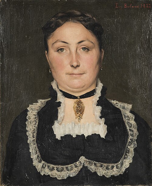 Portrait de dame en buste, 1882, Eugène Buland