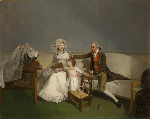 Sir Robert and Lady Buxton and Their Daughter Anne, 1786, Henry Walton