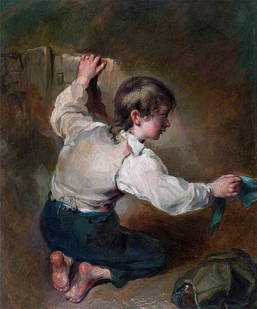 A Kneeling Boy with a Sash, , Henry Walton