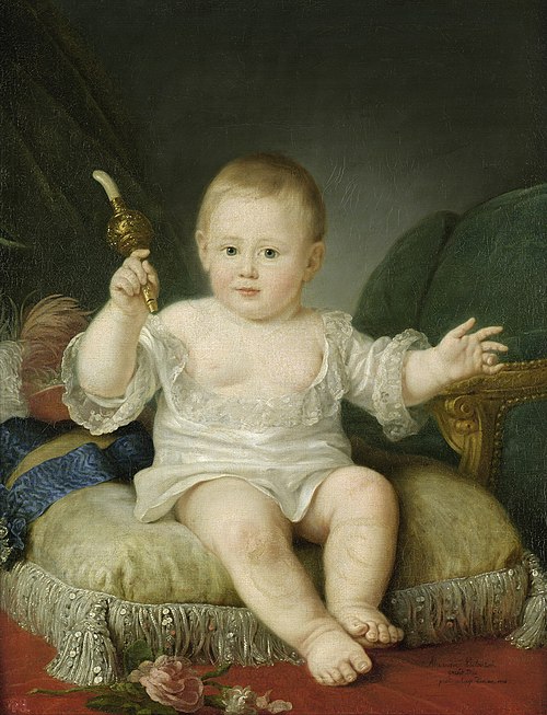 Portrait of Alexander I of Russia as a Child, 1778, Jean-Louis Voille