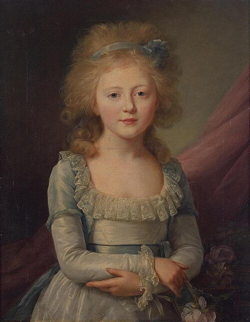 Portrait of grand Duchess Yelena Pavlovna as the Child, 1792, Jean-Louis Voille